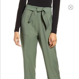 LEITH Tie Waist Utility Pants